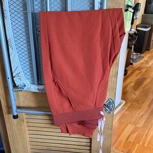 Figs Women's Pants in Rust Red